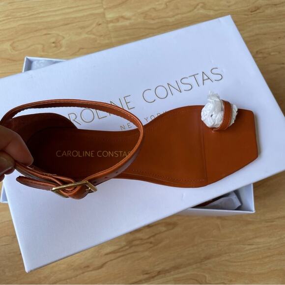 |Caroline Contas| Jane Sandal in Color Luggage NIB Size 36 - Picture 4 of 10